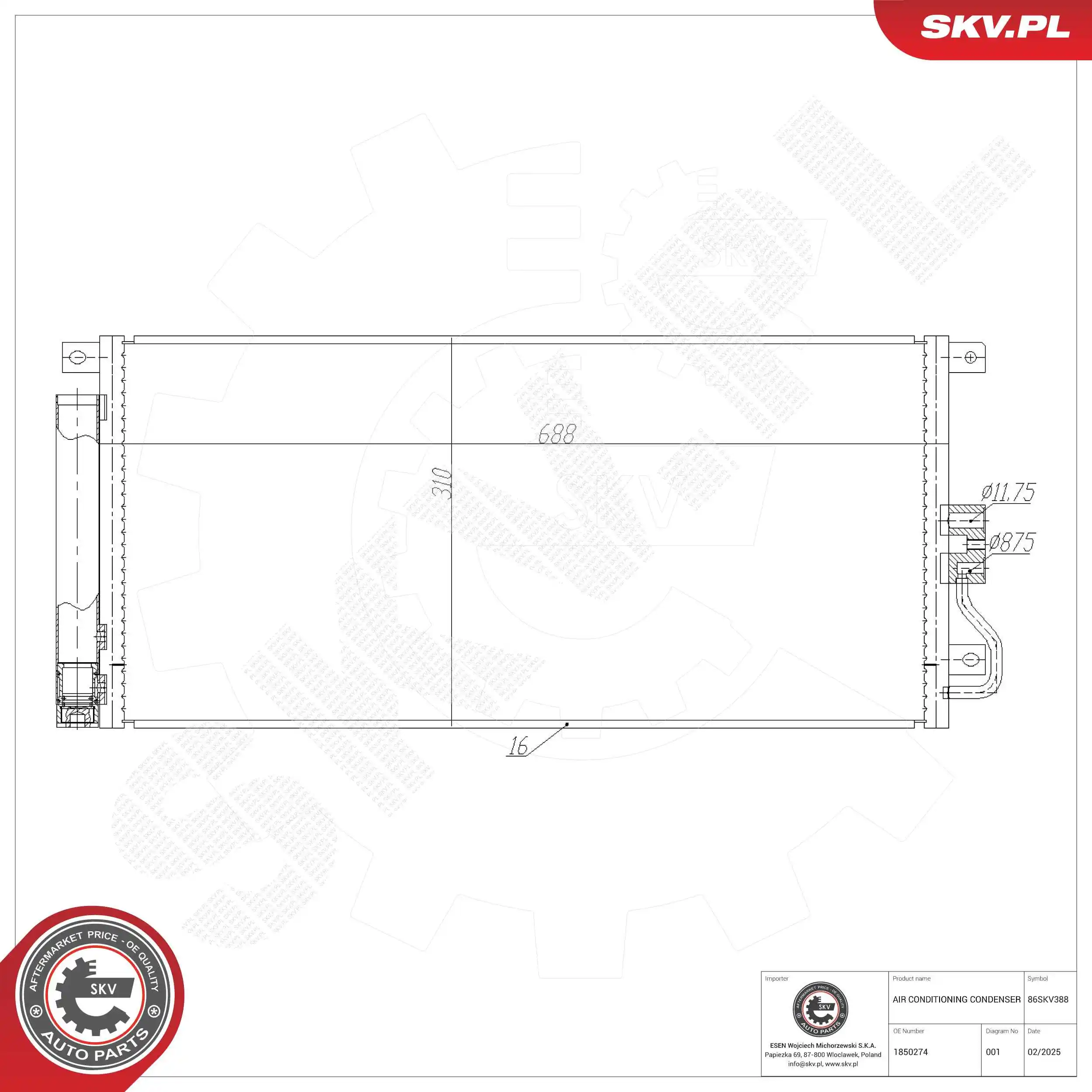 Condenser, air conditioning